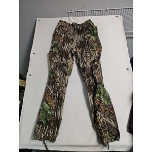 VTG Rattlers Brand Pants Mens S 32 Green Realtree Camo Cargo Hunting Made USA